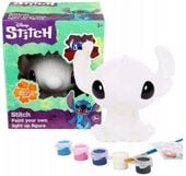 FIGURKA LAMPKA STITCH DO MALOWANIA ZESTAW FARBKI DISNEY LED PODŚWIETLANA