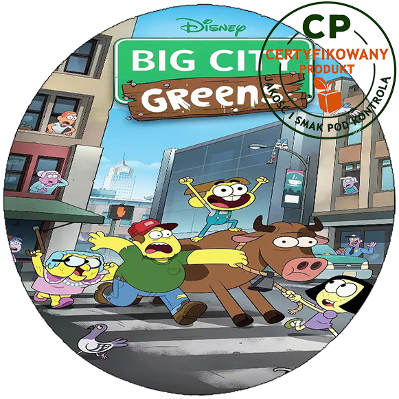 Opłatek na tort Greenowie zdjęcie 1