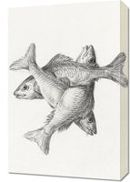 Obraz 40x60cm Trzy Ryby, Jean Bernard Vintage do Salonu