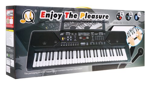 Keyboard Z Trybem Nauki Dla Dzieci 5+ Stojak Na Nuty Mikrofon Radio na Arena.pl