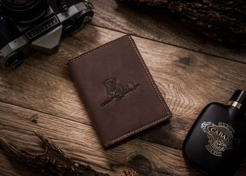 Duży skórzany portfel z indywidualnym wzorem na Arena.pl