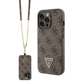 Guess GUHCP13LP4TDSCPW iPhone 13 Pro / 13 6.1" brązowy/brown hardcase Cross