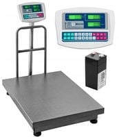 WAGA MAGAZYNOWA DO 600kg 60x80CM Z OPARCIEM SKLEPOWA ELEKTRONICZNA