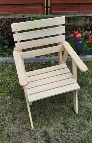Fotel ogrodowy drewniany na Arena.pl