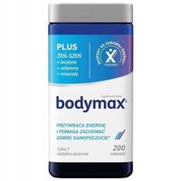 BODYMAX + ŻEŃ SZEŃ LECYTYNA WITAMINY MINERAŁ 200 TABLETEK