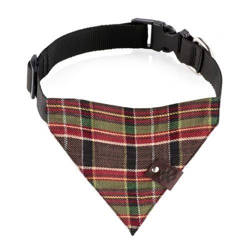 modna obroża dla psa z bandaną w kratkę petsome rozmiar l 13pk8l na Arena.pl