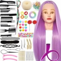 GŁÓWKA fryzjerska GŁOWA treningowa LALKA czesania warkoczy manekin fryzjer