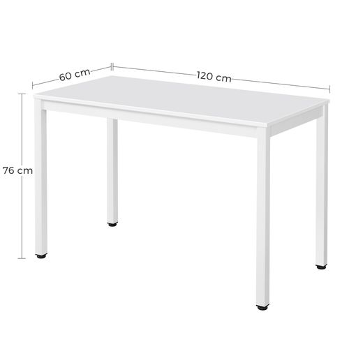 Stół TESSA 120cm x 60cm - biały / białe nogi na Arena.pl