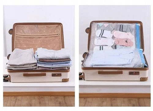 WORKI PRÓŻNIOWE Na Ubrania Pościel Torby, ZESTAW 10 SZTUK + POMPKA na Arena.pl