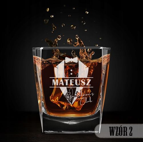 SZKLANKA DO WHISKY 300 ml z grawerem PREZENT URODZINY Dla Chłopaka na Arena.pl