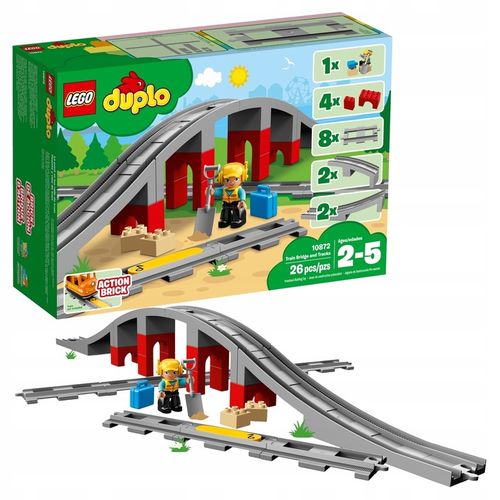 LEGO Duplo 10872 Tory kolejowe i wiadukt Prezent na Arena.pl