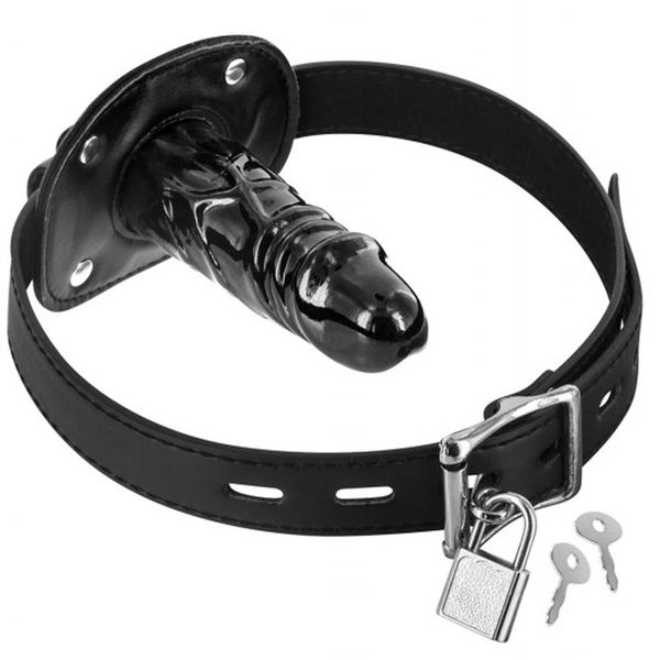 Knebel do ust zamykany na kłódkę. zdjęcie 2