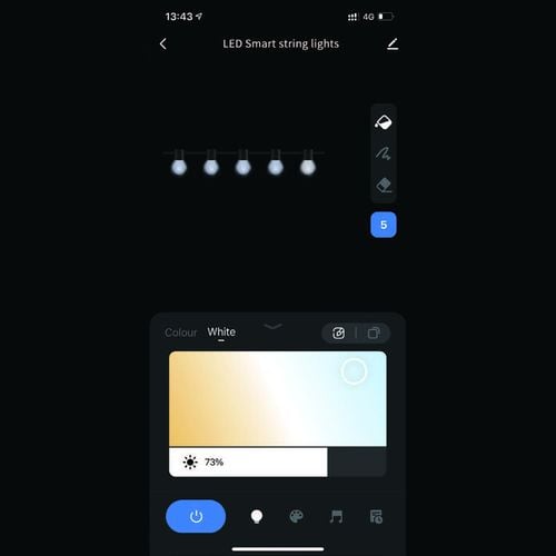 girlanda led sterowana 19m świetlna ciepłobiała smart z aplikacją tuya na Arena.pl