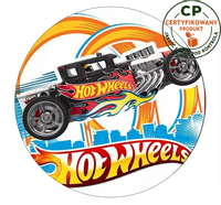 Opłatek na tort Hot Wheels