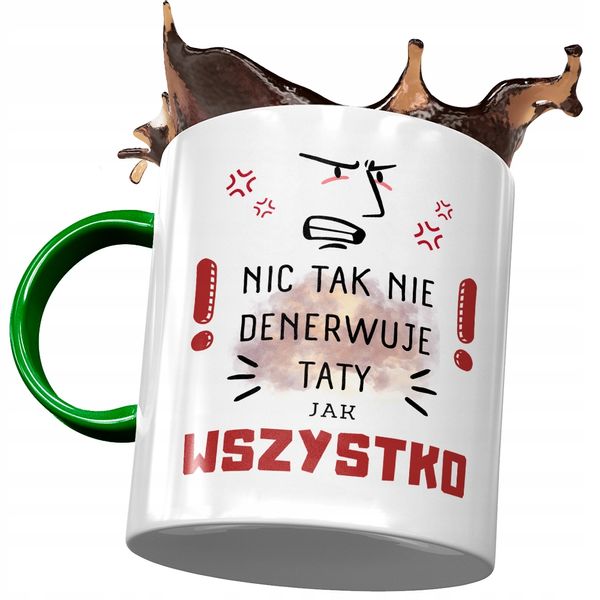 Kubek Zielony Dla Taty Ojca Na Dzień Taty Prezent Z Nadrukiem Ze Zdjęciem zdjęcie 1