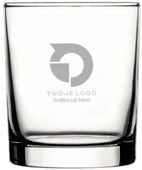 Szklanka do whisky z grawerem logo firmy danymi Prezent upominek firmowy