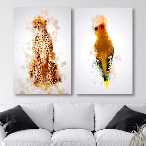 Deco Panel, Siedzący gepard 50x70 na Arena.pl