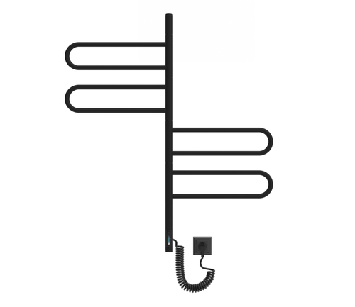 ELNA Grzejnik łazienkowy elektryczny Fluger 4 Black 4 elementy ruchome na Arena.pl