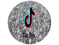 Opłatek na tort Tik Tok