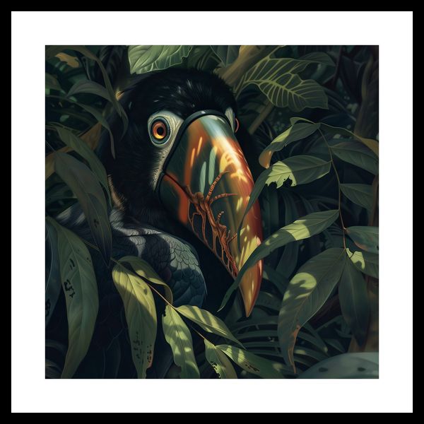 Plakat 30x30cm Skryty Tukan zdjęcie 3