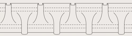 Taśma marszcząca smok żyłkowa marszczenie 1 do 2 wys. 5 cm krążek 50 mb na Arena.pl