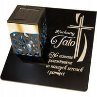 ZNICZ SOLARNY Wieczna Latarenka LED STATUETKA GRÓB lampka dla TATY