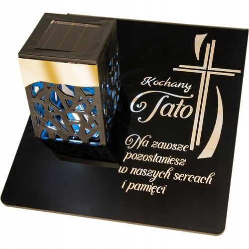 ZNICZ SOLARNY Wieczna Latarenka LED STATUETKA GRÓB lampka dla TATY na Arena.pl