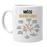 Mózg sekretarki - kubek na ŚMIESZNY prezent SEKRETARKA OKAZJA UPOMINEK