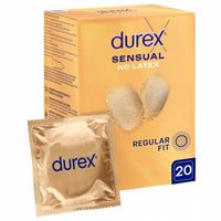 Prezerwatywy DUREX SENSUAL NO LATEX cienkie bez lateksu nielateksowe