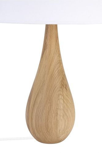 VASE - dąb / biały abażur na Arena.pl