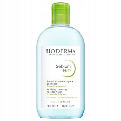 Bioderma Sebium H2O Płyn Micelarny Do Skóry Tłustej I Mieszanej 500ml na Arena.pl