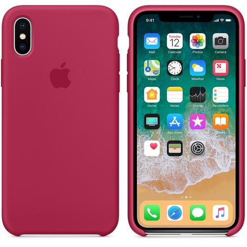 Apple iPhone X Silicone Case - Rose Red na Arena.pl