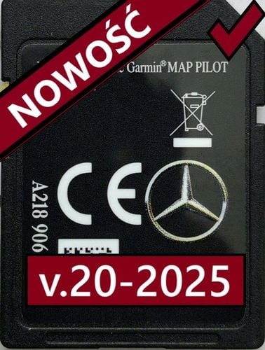 MERCEDES GARMIN Karta MAPA 2025 PL MENU A B C E CLA CLS GLA GLC GL na Arena.pl