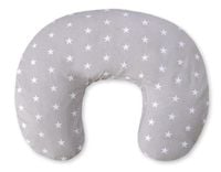 Poduszka rogal do karmienia fasolka + zdejmowana poszewka - Gwiazdki szare
