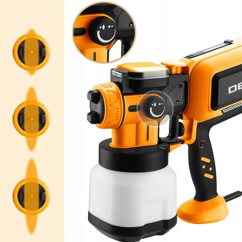 PISTOLET MALARSKI AGREGAT DO MALOWANIA ŚCIAN 3DYSZE 120 DIN ZESTAW XXL na Arena.pl