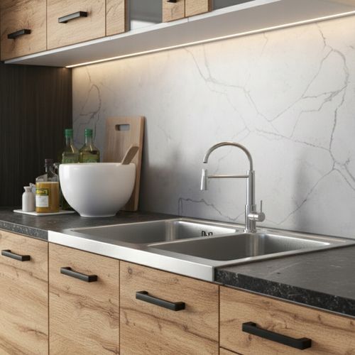 MEBLE KUCHENNE KUCHNIA ZESTAW SZAFKI MODUŁOWE BLAT JOLA 3,2M DĄB WOTAN na Arena.pl