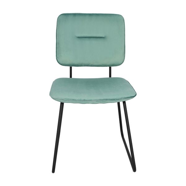 Krzesło Adele VIC szaro-zielone tapicerowane zdjęcie 2