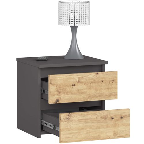 KOMODA CL2 2SZ CLP PK GRAFIT SZARY / DĄB ARTISAN na Arena.pl