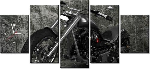 70CM 150CM ZEGAR 5 ELEM MOTOCYKL DRUK OBRAZ na Arena.pl