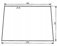 szyba przednia - przód do ciągnika Fendt Farmer 300 LS LSA