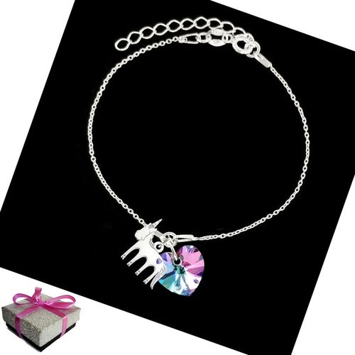 Bransoletka dla Dziewczynki Jednorożec Koń Srebro na Arena.pl