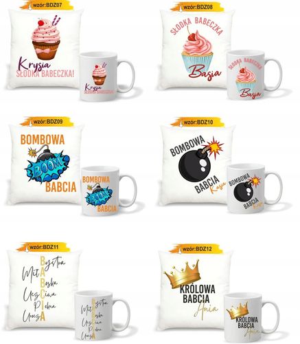 FOTO PODUSZKA KUBEK prezent na DZIEŃ BABCI DZIADKA na Arena.pl