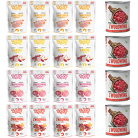 MOKRA KARMA TUF TUF MIX ZESTAW SASZETKA 16x500G | PUSZKA 4x800G WOŁOWINA