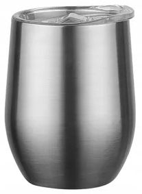 Kubek termiczny do Yerba Mate Kawy Herbaty z pokrywką srebrny 350ml na Arena.pl