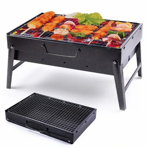 Grill węglowy Turystyczny Składany 43 x 29cm B1514 zdjęcie 2