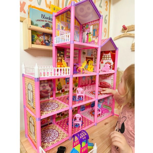 WOOPIE Mega Willa Domek dla Lalek LOVELY HOUSE 194 el. zdjęcie 4