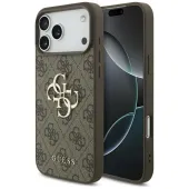 etui guess 4g big logo do iphone 17 pro  max - brązowe
