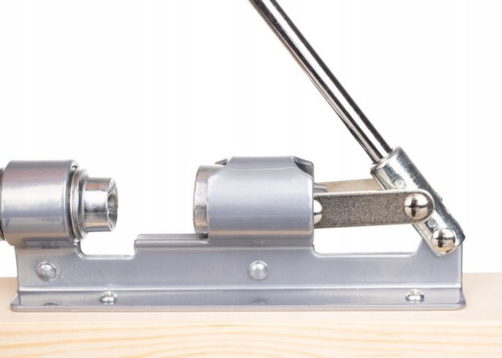 Dziadek do Orzechów na Podstawce Mocny Stalowy Duży Solidny Drewniany Spód zdjęcie 11