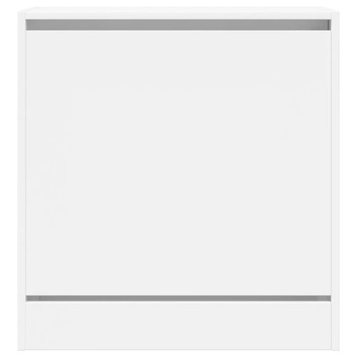 Szafka na buty, biała, 60x34x63,5 cm, materiał drewnopochodny na Arena.pl