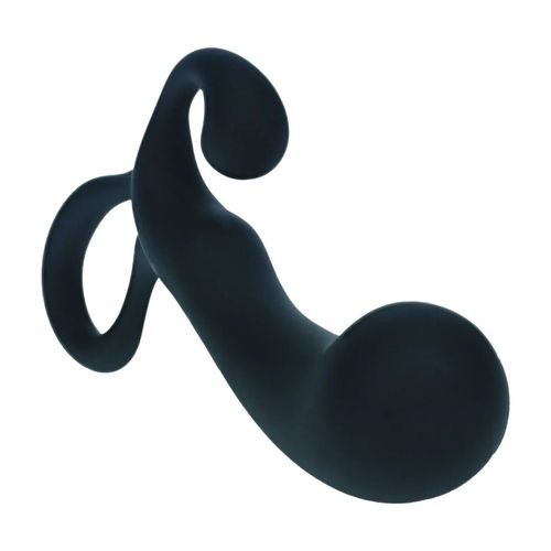 Bulb With Loop Silicone Prostate Massager - M - Black na Arena.pl